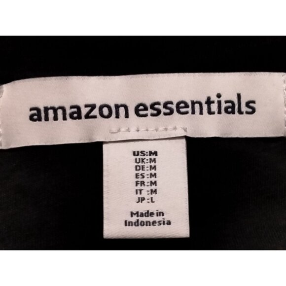 Amazon Essentials Mens Sweatshirt Size Medium Black  Fleece Mock Neck Full-Zip - Picture 8 of 9
